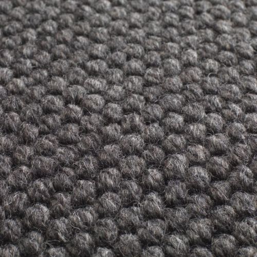 natural weave hexagon charcoal